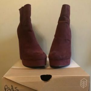 Call It Spring Magenta Booties Boots Kusien